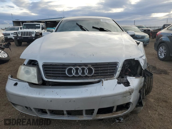 2001 Audi A6 with VIN WAUED54B11N150848, listed as a Copart auction lot 86072804 with 0 mi miles and Salvage Title. Bid and sale history available at carsss.com. Image 5.