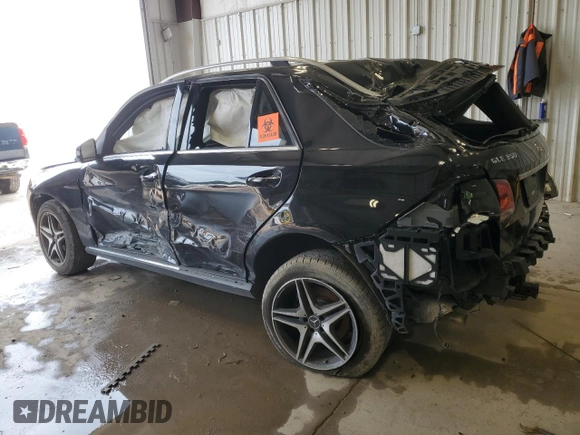 2016 Mercedes-Benz GLE 350 with VIN 4JGDA5HB6GA699538, listed as a Copart auction lot 60144735 with Not provided miles and Clean title. Bid and sale history available at DreamBid. Image 2.