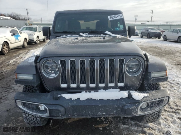 2020 Jeep Wrangler Unlimited Sahara with VIN 1C4HJXEN4LW224564, listed as a Copart auction lot 88884175 with 54,583 mi miles and Salvage Title. Bid and sale history available at carsss.com. Image 5.