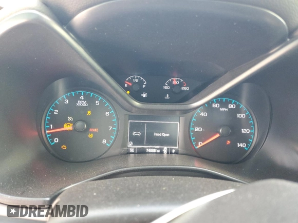 2018 Chevrolet Colorado 2WD Work Truck with VIN 1GCGSBEN9J1182530, listed as a Copart auction lot 61832225 with 74,668 mi miles and Salvage title. Bid and sale history available at DreamBid. Image 9.