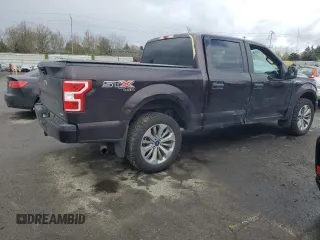 2018 Ford F-150 XL with VIN 1FTEW1EP3JKE71890, listed as a Copart auction lot 50772115 with 47,197 mi miles and Salvage Title. Bid and sale history available at carsss.com. Image 3.