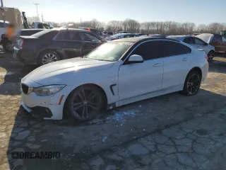 2017 BMW 4 Series 430i with VIN WBA4F7C36HG789365, listed as a Copart auction lot 45572385 with 132,838 mi miles and Salvage Title. Bid and sale history available at carsss.com. Image 1.