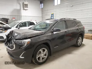 2018 GMC Terrain SLE with VIN 3GKALTEXXJL246257, listed as a Copart auction lot 48801545 with 126,531 mi miles and Salvage Title. Bid and sale history available at carsss.com. Image 1.