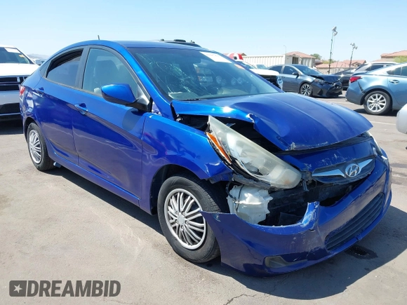 2014 Hyundai Accent GLS with VIN KMHCT4AE0EU655857, listed as a IAAI auction lot 41987827 with 172,535 mi miles. Bid and sale history available at carsss.com. Image 6.