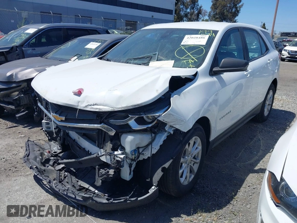 2021 Chevrolet Equinox LS with VIN 3GNAXHEV6MS143527, listed as a IAAI auction lot 42028486 with 23,136 mi miles and . Bid and sale history available at DreamBid. Image 18.