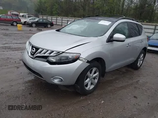 2010 Nissan Murano S with VIN JN8AZ1MU7AW005454, listed as a IAAI auction lot 42007220 with 132,475 mi miles. Bid and sale history available at carsss.com. Image 2.