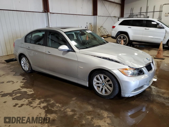 2007 BMW 3 Series 328i with VIN WBAVC53507FZ72395, listed as a Copart auction lot 52431745 with 149,634 mi miles and Salvage Title. Bid and sale history available at carsss.com. Image 4.
