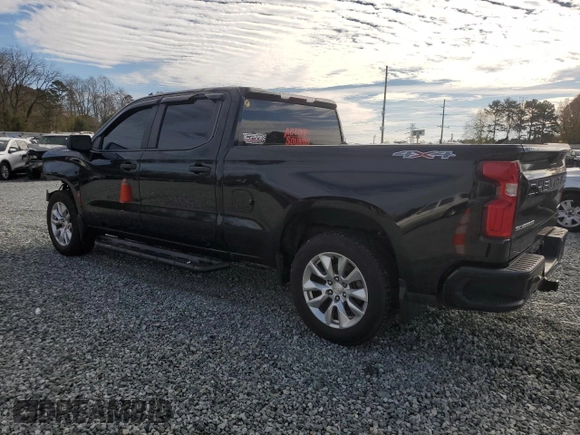 2019 Chevrolet Silverado 1500 Custom with VIN 1GCUYBEF7KZ268867, listed as a Copart auction lot 80945794 with 99,914 mi miles and Salvage Title. Bid and sale history available at DreamBid. Image 2.
