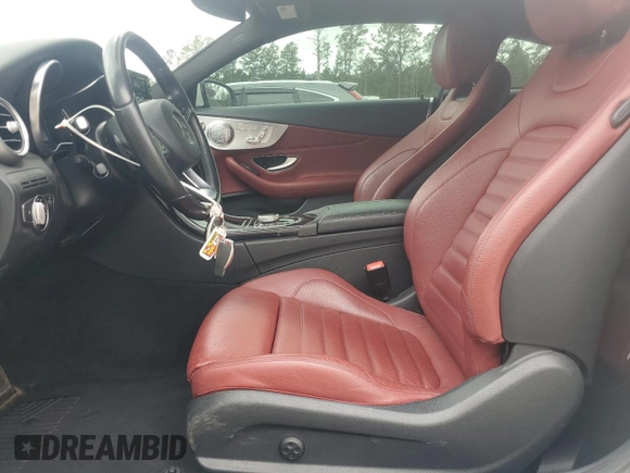2017 Mercedes-Benz C 300 with VIN WDDWJ4JB5HF353525, listed as a Copart auction lot 49884705 with 53,840 mi miles and Salvage Title. Bid and sale history available at carsss.com. Image 7.