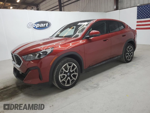 2025 BMW X2 xDrive28i with VIN WBX63GM0XS5036257, listed as a Copart auction lot 89159445 with 4,215 mi miles and Clean Title. Bid and sale history available at carsss.com. Image 1.