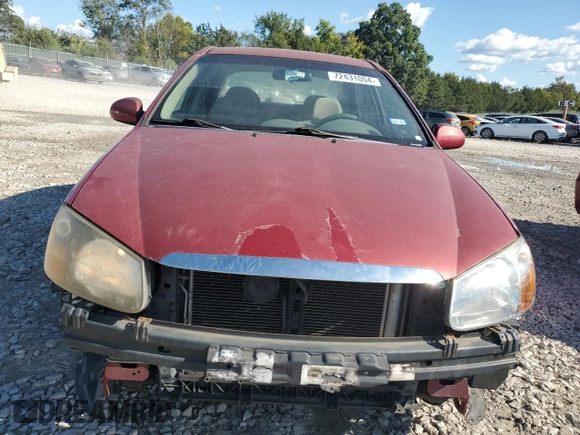 2009 Kia Spectra EX with VIN KNAFE221595630820, listed as a Copart auction lot 72431004 with 136,469 mi miles and Salvage Title. Bid and sale history available at carsss.com. Image 5.