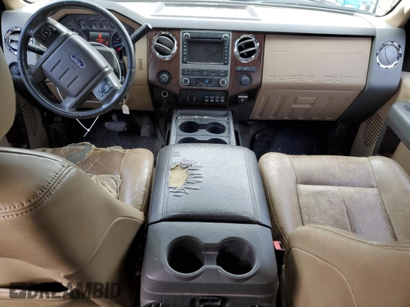 2011 Ford F-350 XL with VIN 1FT8W3BT3BEA90065, listed as a Copart auction lot 55763825 with 394,704 mi miles and Salvage title. Bid and sale history available at DreamBid. Image 8.