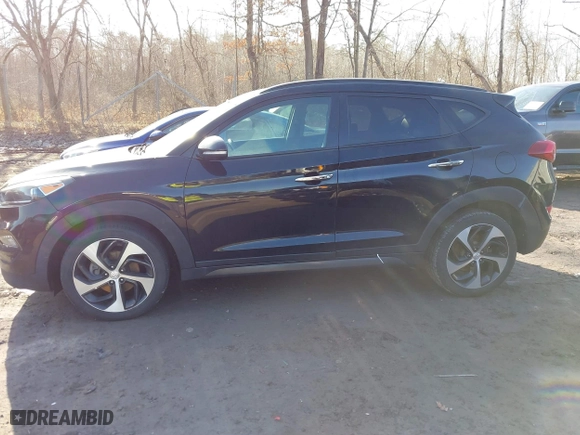 2016 Hyundai Tucson Limited with VIN KM8J3CA23GU165293, listed as a IAAI auction lot 41756821 with 59,998 mi miles. Bid and sale history available at carsss.com. Image 14.