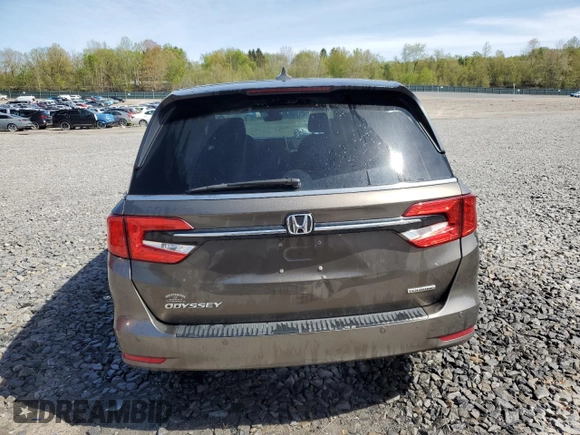2023 Honda Odyssey Touring with VIN 5FNRL6H89PB034171, listed as a Copart auction lot 55039095 with Not Provided miles and Salvage Title. Bid and sale history available at DreamBid. Image 6.