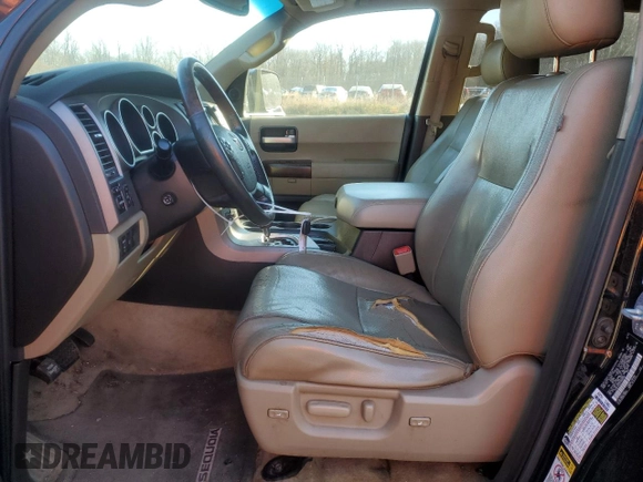2010 Toyota Sequoia Platinum with VIN 5TDDY5G16AS039566, listed as a Copart auction lot 81810114 with 255,335 mi miles and Salvage Title. Bid and sale history available at carsss.com. Image 7.
