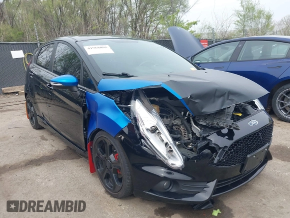 2016 Ford Fiesta ST with VIN 3FADP4GX0GM126881, listed as a IAAI auction lot 41968895 with 93,847 mi miles. Bid and sale history available at carsss.com. Image 6.