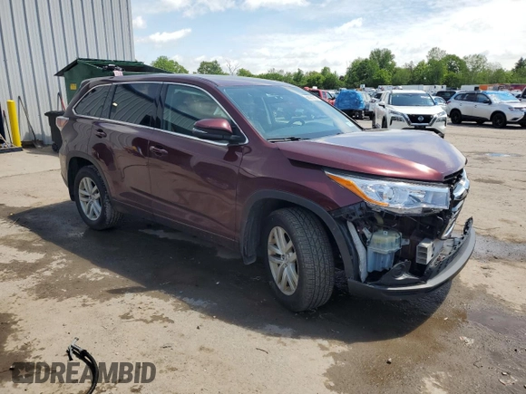 2015 Toyota Highlander LE z VIN 5TDBKRFH7FS117973, wystawiony jako Copart lot #58631385 z przebiegiem 102 642 mil mil oraz Szkoda całkowita • Salvage title. Historia ofert i sprzedaży dostępna na DreamBid. Obrazek 4.