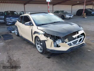 2019 Hyundai Veloster Turbo R-Spec with VIN KMHTH6ABXKU015198, listed as a IAAI auction lot 41013929 with 79,724 mi miles. Bid and sale history available at carsss.com. Image 6.