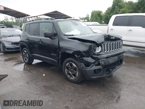 2018 Jeep Renegade Sport z VIN ZACCJBAB5JPH20959, wystawiony jako IAAI lot #42209178 z przebiegiem 133 004 mil mil oraz . Historia ofert i sprzedaży dostępna na DreamBid. Obrazek 1.