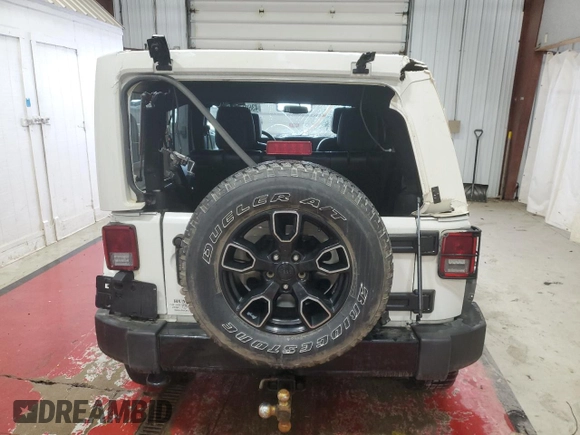 2017 Jeep Wrangler Unlimited 75th Anniversary with VIN 1C4BJWEG4HL675312, listed as a Copart auction lot 43602725 with 99,952 mi miles and Salvage title. Bid and sale history available at DreamBid. Image 6.