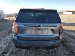 2022 Chevrolet Suburban Z71 with VIN 1GNSKDKD4NR255061, listed as a Copart auction lot 85507694 with 107,856 mi miles and Salvage Title. Bid and sale history available at carsss.com. Image 6.