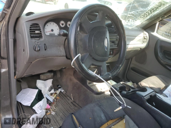 2005 Ford Ranger XL with VIN 1FTYR14U85PA00760, listed as a Copart auction lot 54455335 with 252,001 mi miles and Salvage Title. Bid and sale history available at DreamBid. Image 8.