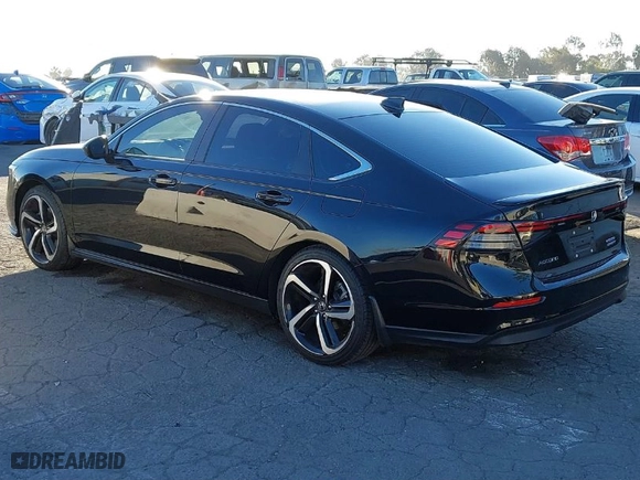 2023 Honda Accord Hybrid Sport with VIN 1HGCY2F56PA057653, listed as a IAAI auction lot 41361204 with 11,944 mi miles. Bid and sale history available at carsss.com. Image 3.