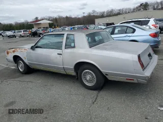 1986 Chevrolet Monte Carlo Sport SS с VIN 1G1GZ37H0GR172416, выставлен на аукционе Copart как лот 52832965 с пробегом 53 644 миль миль и Чистый • Clean title. История ставок и продаж доступна на DreamBid. Изображение 2.
