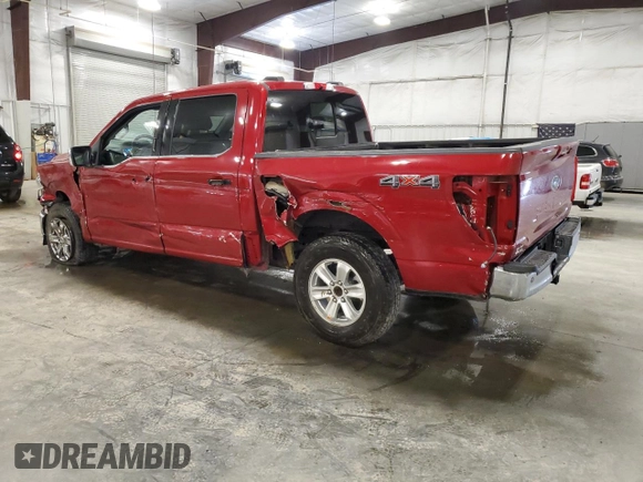 2021 Ford F-150 XL with VIN 1FTFW1E57MKE11716, listed as a Copart auction lot 61458915 with 47,080 mi miles and Salvage title. Bid and sale history available at DreamBid. Image 2.