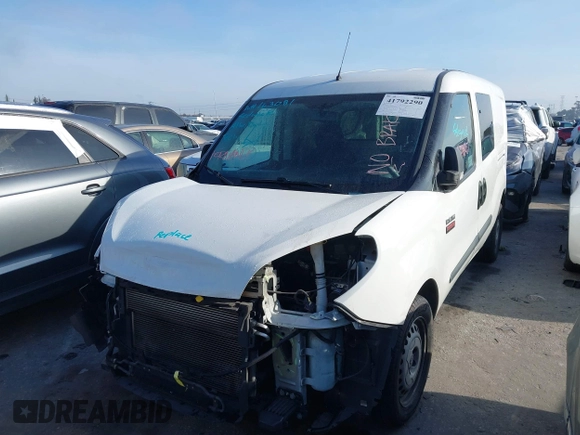 2020 Ram ProMaster City Cargo Van Tradesman with VIN ZFBHRFAB7L6S00972, listed as a IAAI auction lot 41792290 with 105,113 mi miles. Bid and sale history available at carsss.com. Image 18.