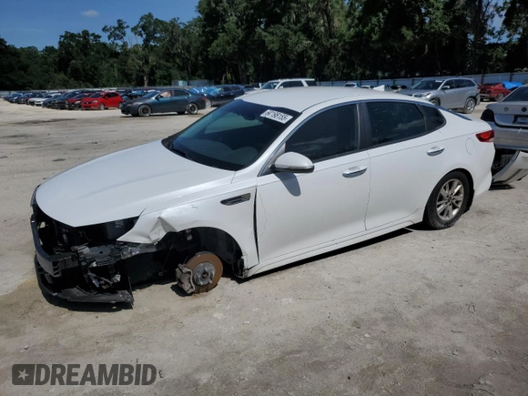 2017 Kia Optima LX with VIN 5XXGT4L34HG158208, listed as a Copart auction lot 60198155 with 146,257 mi miles and Salvage title. Bid and sale history available at DreamBid. Image 1.