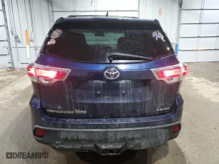 2015 Toyota Highlander LE with VIN 5TDBKRFH2FS085451, listed as a Copart auction lot 46867025 with 201,633 mi miles and Salvage Title. Bid and sale history available at carsss.com. Image 6.