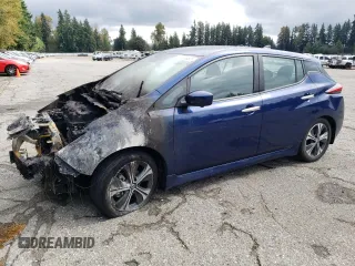 2021 Nissan LEAF SV with VIN 1N4AZ1CVXMC553109, listed as a Copart auction lot 71119954 with Not Provided miles and Salvage Title. Bid and sale history available at DreamBid. Image 1.