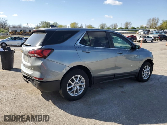 2024 Chevrolet Equinox LT with VIN 3GNAXUEG2RS116701, listed as a Copart auction lot 52525475 with 23,405 mi miles and Salvage Title. Bid and sale history available at DreamBid. Image 3.