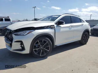 2023 Infiniti QX55 Sensory with VIN 3PCAJ5LRXPF106623, listed as a Copart auction lot 48567785 with 8,187 mi miles and Salvage Title. Bid and sale history available at DreamBid. Image 1.