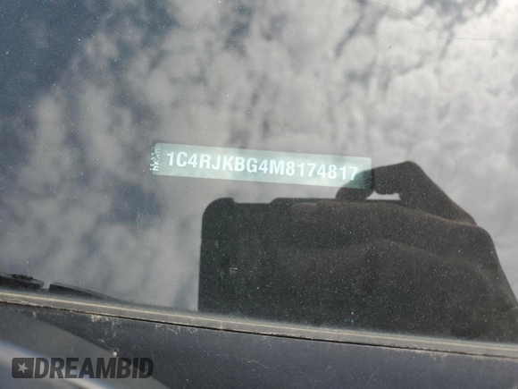 2021 Jeep Grand Cherokee Limited with VIN 1C4RJKBG4M8174817, listed as a Copart auction lot 60636805 with Not provided miles and Salvage title. Bid and sale history available at DreamBid. Image 12.