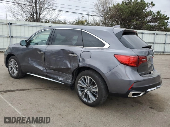 2017 Acura MDX Technology with VIN 5FRYD4H52HB017389, listed as a Copart auction lot 49911175 with 89,676 mi miles and Salvage Title. Bid and sale history available at DreamBid. Image 2.