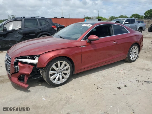 2018 Audi A5 Coupe Premium with VIN WAUNNAF52JA007914, listed as a Copart auction lot 70175194 with NaN miles and Clean Title. Bid and sale history available at carsss.com. Image 1.