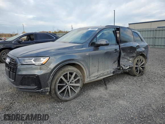 2022 Audi Q7 Komfort with VIN WA1BXBF78ND007843, listed as a Copart auction lot 77568464 with 44,041 mi miles and Salvage Title. Bid and sale history available at carsss.com. Image 1.