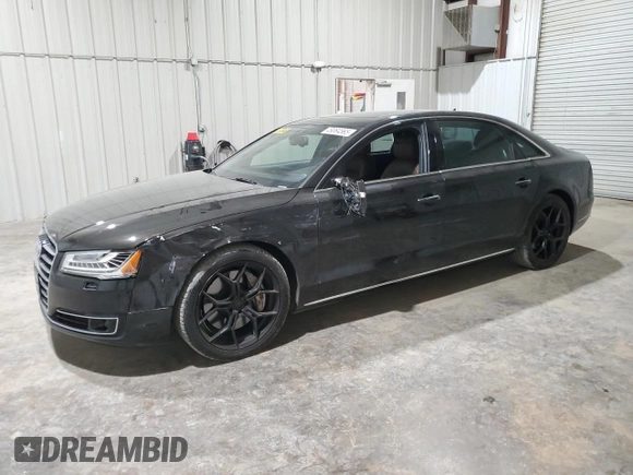 2015 Audi A8 L 3.0T with VIN WAU3GAFD2FN009638, listed as a Copart auction lot 49064565 with 58,800 mi miles and Salvage Title. Bid and sale history available at carsss.com. Image 1.
