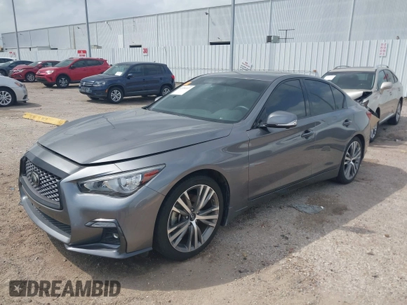2021 Infiniti Q50 Sensory with VIN JN1EV7CP5MM703829, listed as a IAAI auction lot 41951117 with 60,314 mi miles and . Bid and sale history available at DreamBid. Image 18.