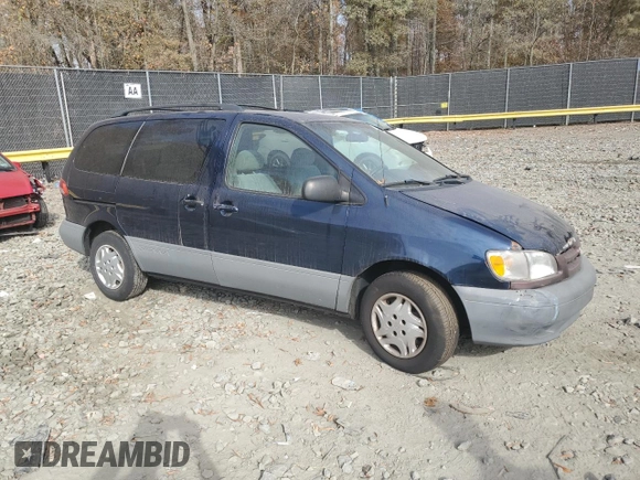 2002 Toyota Sienna LE with VIN 4T3ZF13C32U499019, listed as a Copart auction lot 78539864 with 191,055 mi miles and Salvage Title. Bid and sale history available at carsss.com. Image 4.