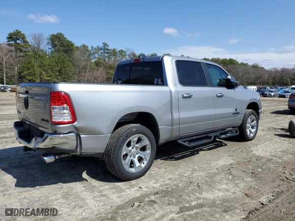 2020 Ram 1500 Big Horn with VIN 1C6SRFFT4LN415176, listed as a Copart auction lot 49219135 with 45,175 mi miles and Salvage Title. Bid and sale history available at carsss.com. Image 3.