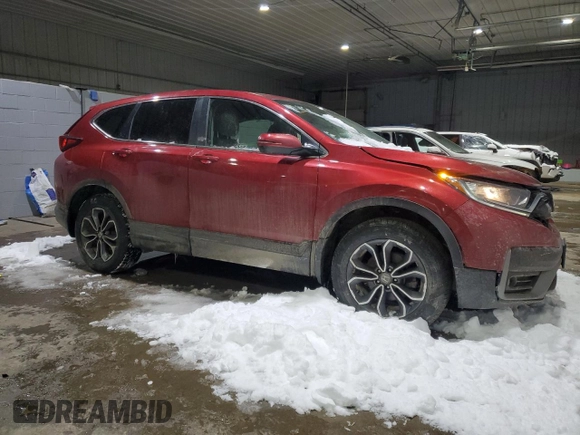 2022 Honda CR-V EX with VIN 2HKRW2H59NH667306, listed as a Copart auction lot 44600885 with 31,646 mi miles and Salvage Title. Bid and sale history available at carsss.com. Image 4.