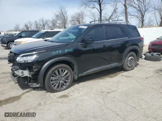 2024 Nissan Pathfinder SL with VIN 5N1DR3CB0RC243868, listed as a Copart auction lot 49627825 with 6,049 mi miles and Salvage Title. Bid and sale history available at carsss.com. Image 1.