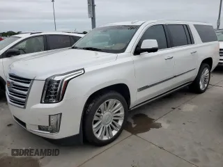 2016 Cadillac Escalade ESV Platinum z VIN 1GYS3KKJ0GR272517, wystawiony jako Copart lot #74091044 z przebiegiem Nie podano mil oraz Szkoda całkowita • Salvage title. Historia ofert i sprzedaży dostępna na DreamBid. Obrazek 1.