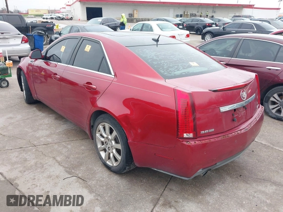 2008 Cadillac CTS RWD w/1SB with VIN 1G6DV57V880181641, listed as a IAAI auction lot 41550840 with 133,233 mi miles. Bid and sale history available at carsss.com. Image 3.