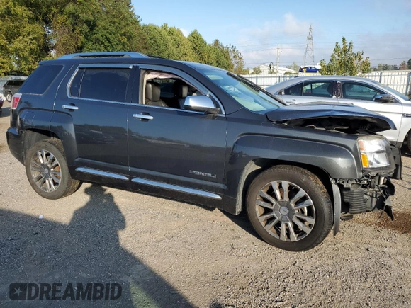 2017 GMC Terrain Denali z VIN 2GKFLVE37H6295543, wystawiony jako Copart lot #65916084 z przebiegiem Nie podano mil oraz Szkoda całkowita • Salvage title. Historia ofert i sprzedaży dostępna na DreamBid. Obrazek 4.