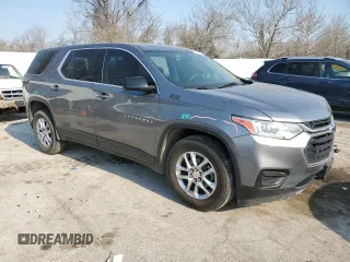 2020 Chevrolet Traverse LS with VIN 1GNERFKWXLJ140272, listed as a Copart auction lot 48735895 with 109,945 mi miles and Salvage title. Bid and sale history available at DreamBid. Image 4.