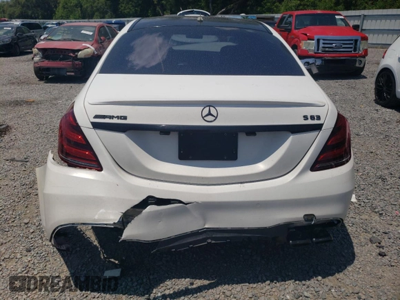 2018 Mercedes-Benz S 63 AMG with VIN WDDUG8JB6JA343764, listed as a Copart auction lot 53315764 with Not Provided miles and Salvage Title. Bid and sale history available at DreamBid. Image 6.